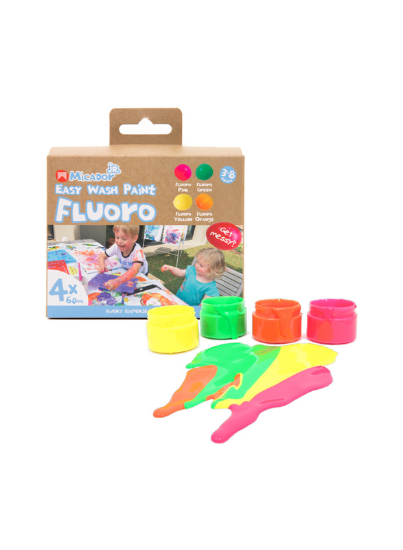 Micador Jr. Easy Wash Paint Fluoro, Ages 3+