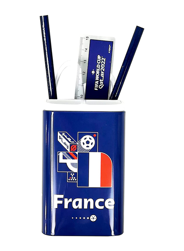 FIFA 22 - Country France Pencil Holder Set, 5 Pieces, Multicolour