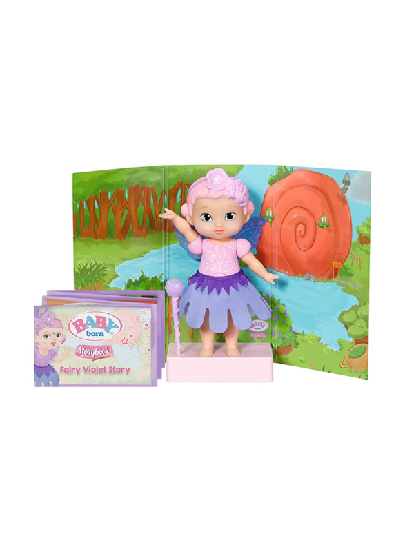 Baby Born Storybook Fairy Violet 18cm, Multicolour, Ages 3+