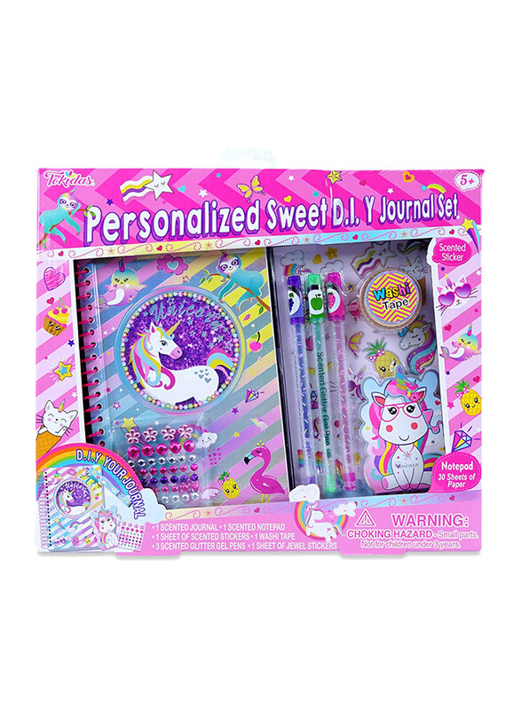 

Tokidas Personalized Sweet D.I.Y Journal Set, Ages 5+, Multicolour