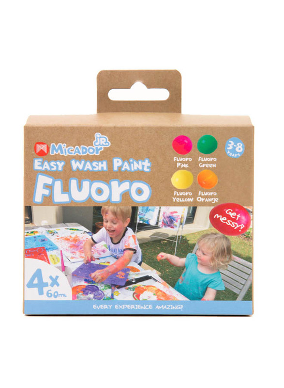 Micador Jr. Easy Wash Paint Fluoro, Ages 3+