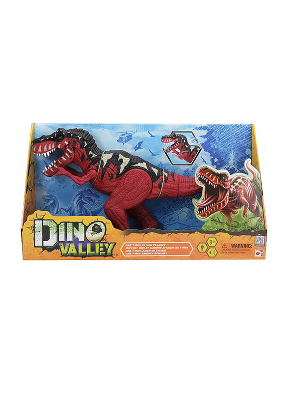 Chapmei Dino Valley T-Rex Attack Play Set, Multicolour, Ages 3+