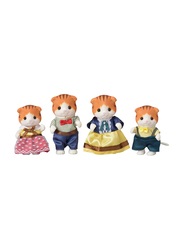 Sylvanian Family Maple Cat Family, 4 Pieces, Ages 3+, Multicolour