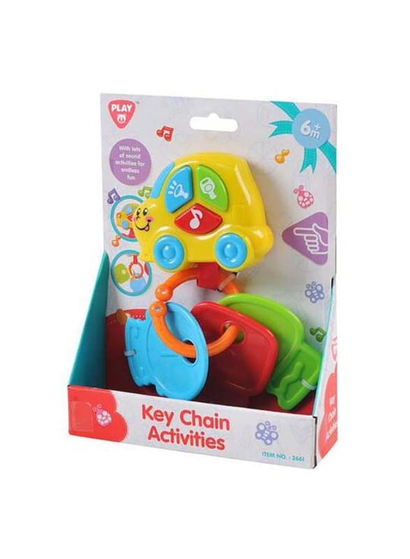 Playgo Key Chain Activities B/O 3 Basic Keys, Ages 6+ Months