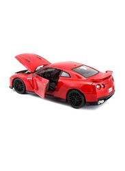 Bburago 1/24 Scale Nissan GT-R Metallic Diecast Car Model, For Ages 3+