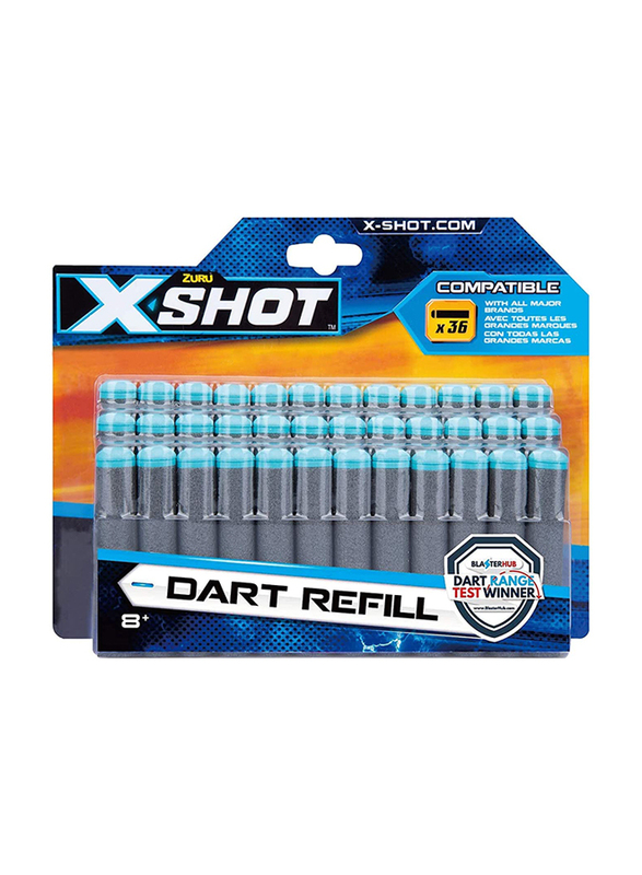 X-Shot Excel Darts Refill Set, 36 Pieces, Ages 8+, Multicolour