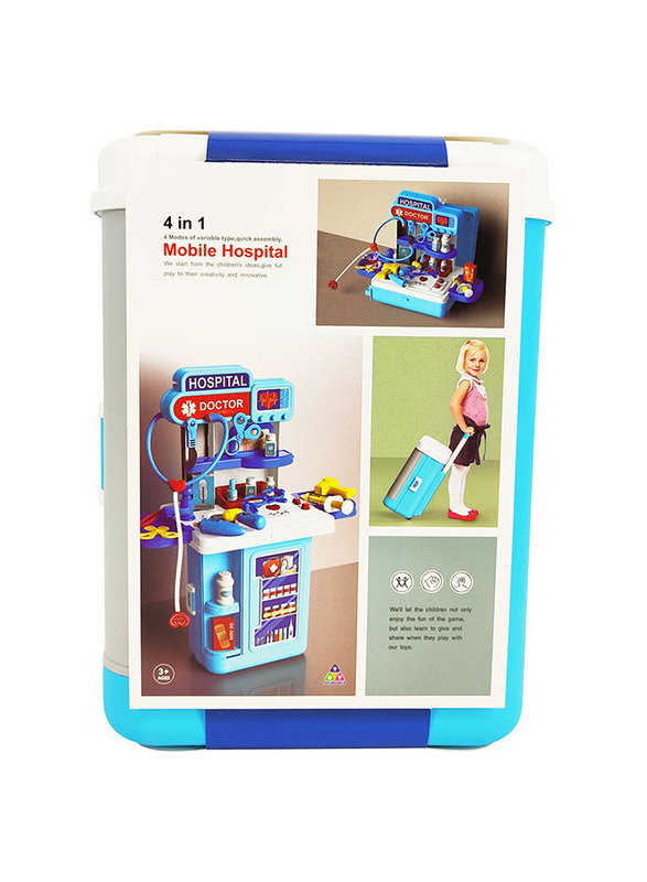 TTC 4-In-1 Mobile Hospital Portable Playset Suitcase, Ages 3+