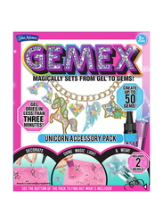 Gemex Magically Sets Form Gel to Gems for Unicorn Accessory Play Set, Ages 5+