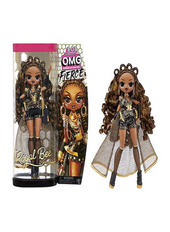 L.O.L. Surprise! 707 OMG Fierce Royal Bee 11.5" Doll with Surprises Including Outfits and Accessories, For Ages, 3+ Years