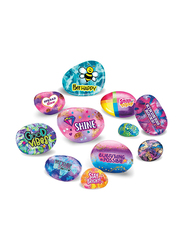 Crazart Shimmer 'N Sparkle Inspirational Rock Art, Ages 8+, Multicolour