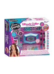 Crazart Shimmer 'N Sparkle Ultimate Glitter Nail Designer Set, Ages 8+, Multicolour