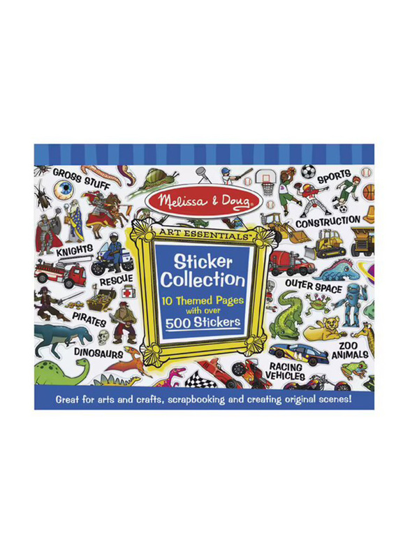 Melissa & Doug Sticker Collection Set, 500 Pieces, Ages 3+, Blue