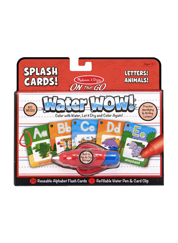 

Melissa & Doug Water Wow! Splash Cards Alphabet Activity Pad, 28 Pieces, Ages 3+
