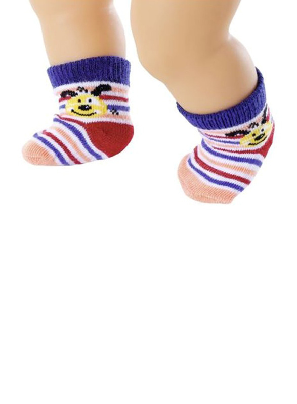 Baby Born 43cm Fits Dolls Socks, Assorted Colours, 6 Pieces, Ages 3+