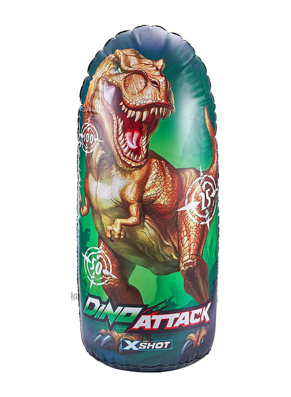 X-Shot Dino Attack-Inflatable Dino Target, Multicolour, Ages 3+