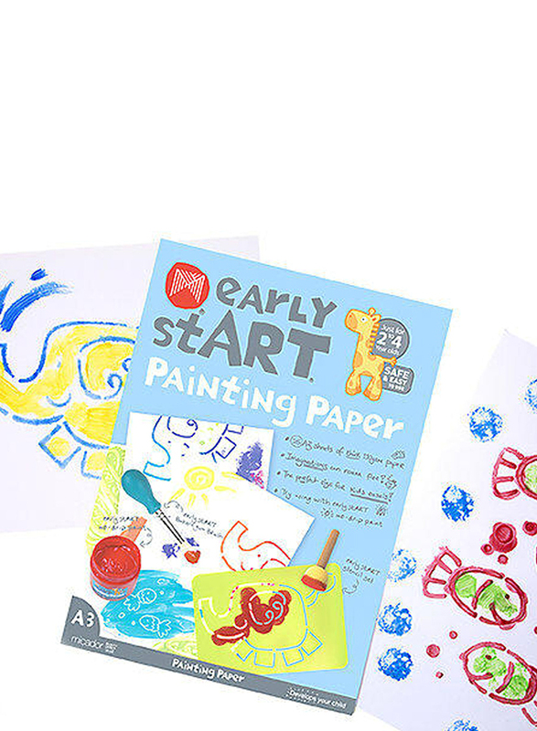 Micador Early Start Painting Paper A3 Pad, Ages 2+