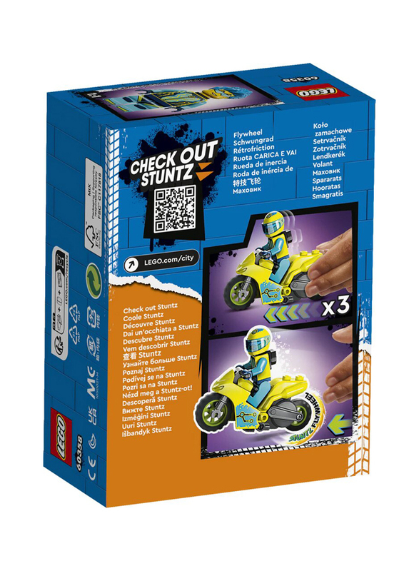 Lego City Stuntz Cyber Stunt Bike, 60358, Multicolour