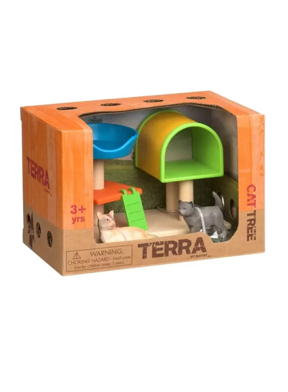 

Terra and B Toys Cats House & Basket Playset, 3 Piece, Ages 3+