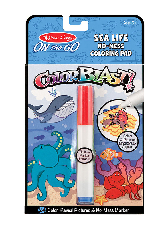 Melissa & Doug ColorBlast Sea Life Coloring Pad, Ages 3+