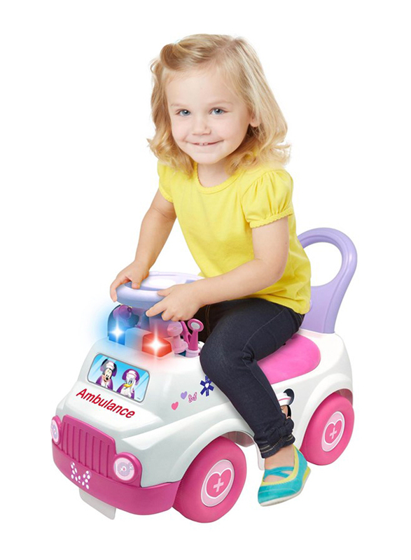 Kiddieland Light N Sound Activity Ambulance Ride On, Ages 1+, Multicolour