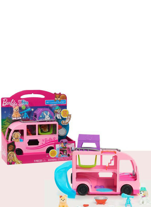 

Barbie Pets Camper Playset, 11 Pieces, Ages 3+