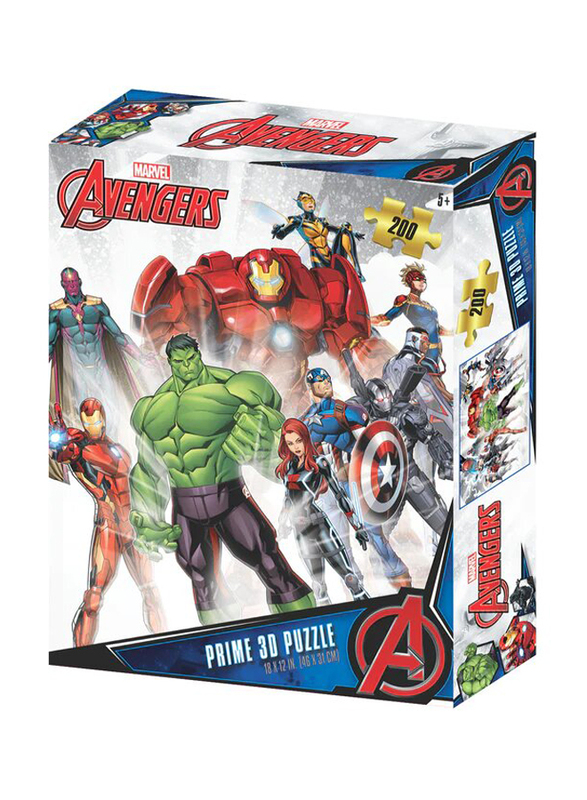 Prime 3D 200-Piece Marvel Avengers Design 2 Jigsaw Puzzle