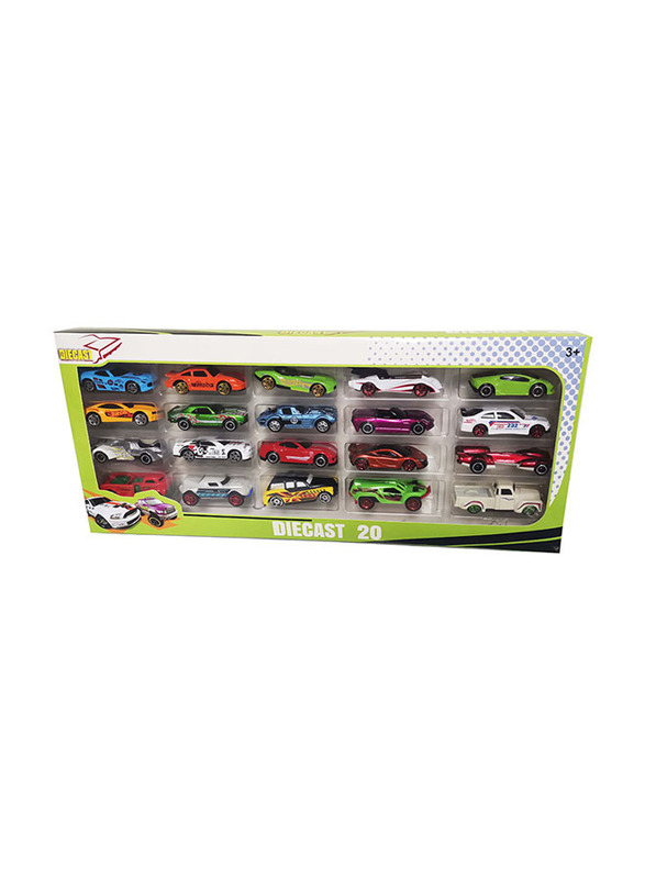 TTC Diecast 1:64 Scale Super Cars, 20 Pieces, Ages 3+