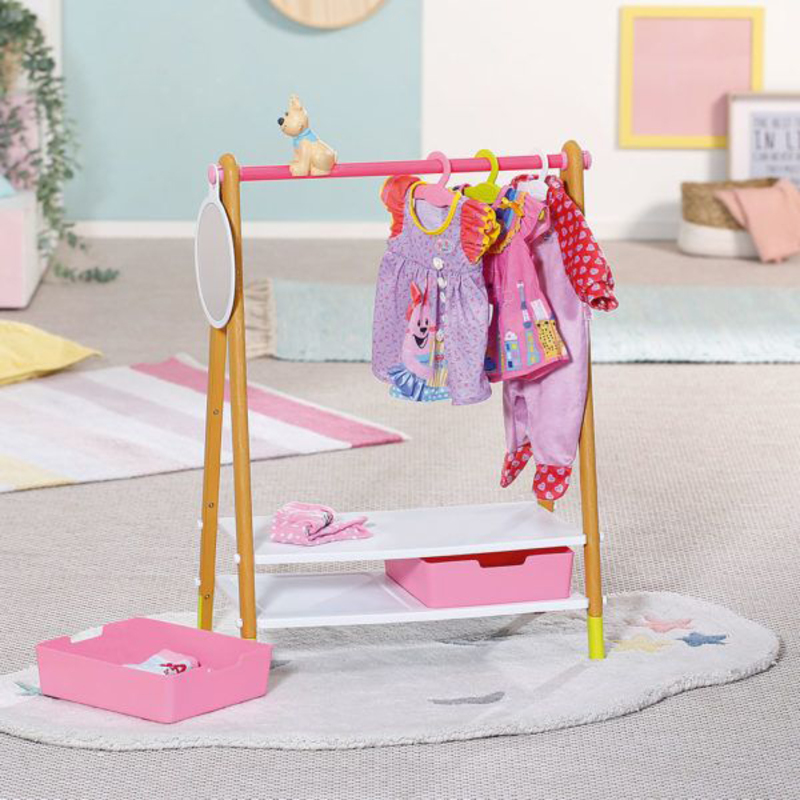 Baby Born Scandinavian Design Baby Dolls Clothes Rail, Ages 3+