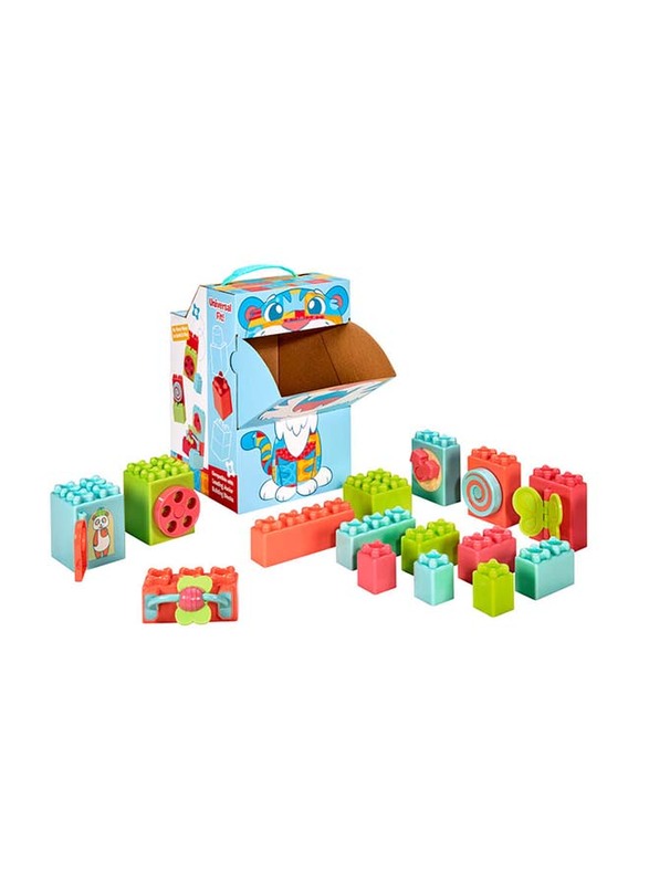 Little Tikes Pre-School Baby Builders Explore Together Blocks, Multicolour