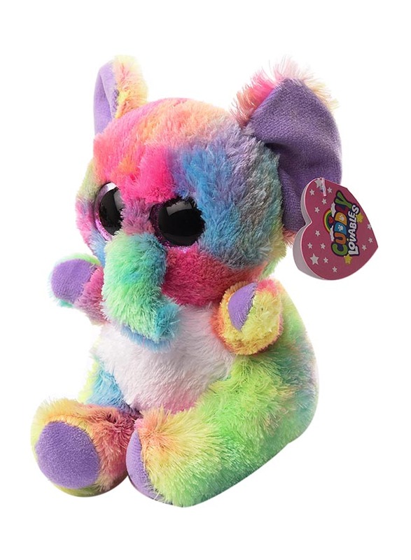 Cuddly Lovables Rainbow Elephant Plush Toy, Ages 2+