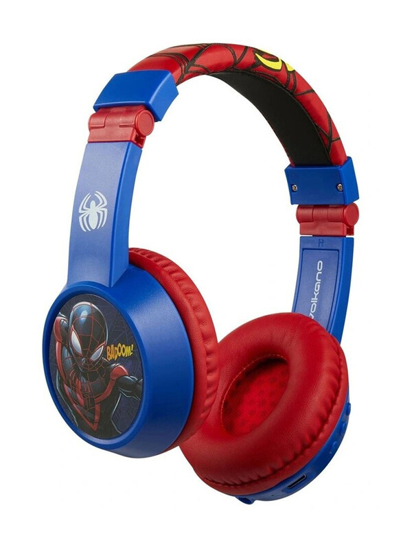 

SMD's Marvel Spiderman Padded Bluetooth Wireless Stereo Over-Ear Headphones, Multicolour