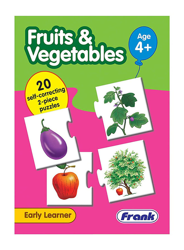 Frank Puzzle Fruits & Vegetables, 20-Piece, Ages 4+