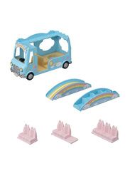 Epoch Sylvanian Family Sunshine Nursery Bus, 6 Pieces, Ages 3+, Multicolour