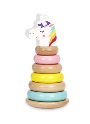 Little Tikes Wooden Critters Unicorn Shape Stacker Set, 12+ Months, Multicolour