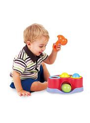 Playgo Bio-Based Plastic Whacky Ball Bench, Ages 12+ Months