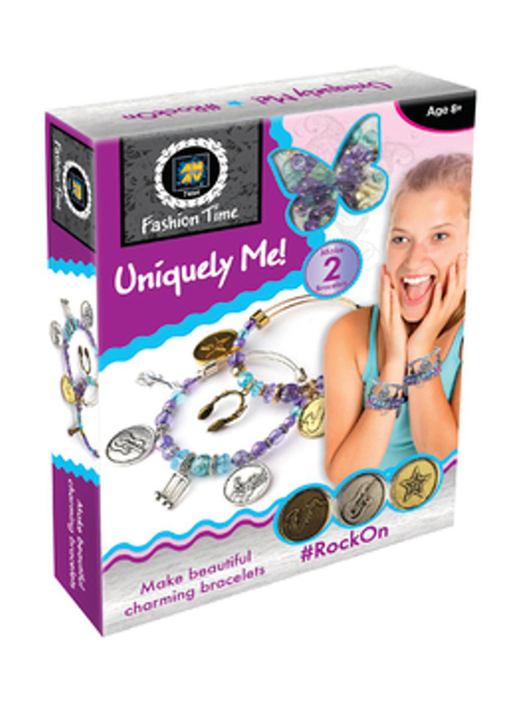 AMAV Uniquely Me-Rock on Charm Bracelets, 2 Pieces, Ages 8+