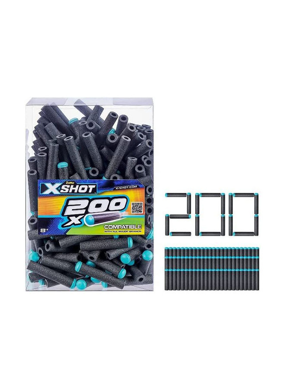 X-Shot Refill Darts Pack, 200-Piece, For Ages, 8+ Years