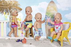 Baby Born 43 cm Holiday Swimsuits 2 Assortments, Ages 3+, Multicolour