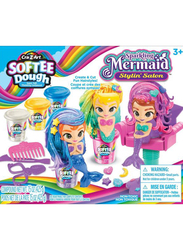 Cra-Z-Art Softee Dough Sparkling Mermaid Stylin’ Salon, 12 Pieces, Ages 3+