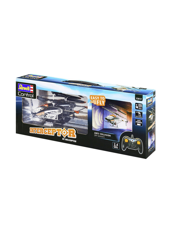 Revell Remote Controlled Interceptor Anti Collision Helicopter, Ages 8+