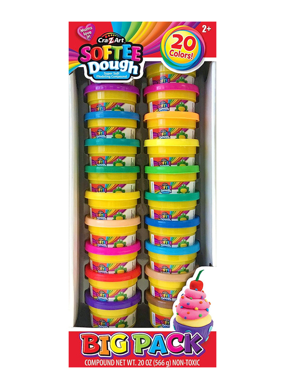 Softee Dough Giant Fun Pack, 20 Pieces, Ages 2+