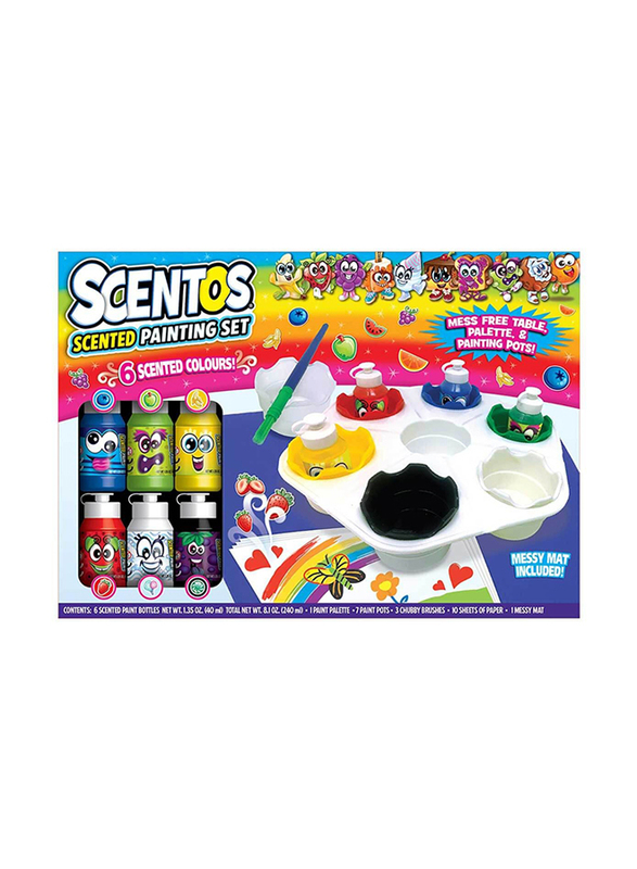 WeVeel Scentos Scented Painting Set, 6 Pieces, Ages 3+