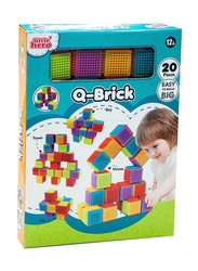 Little Hero 20-Piece Q-Bricks, Multicolour