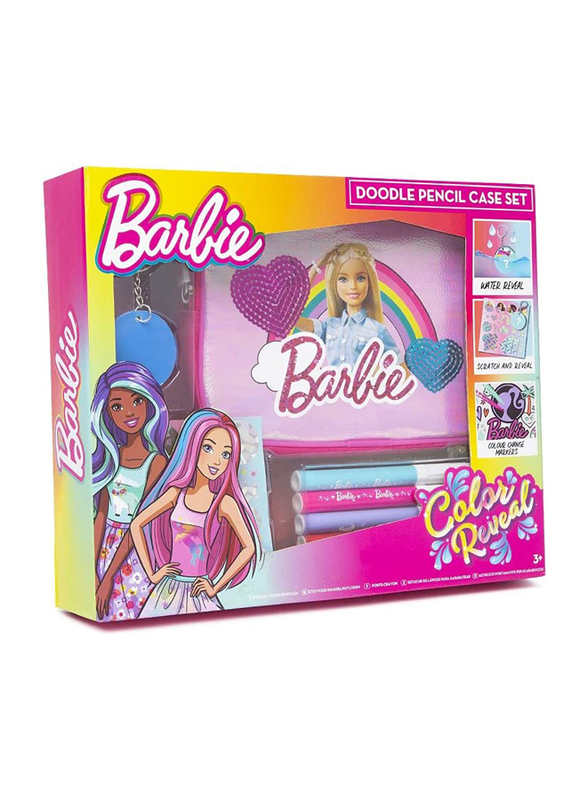 Barbie Pencil Case Set, Ages 3+, Multicolour