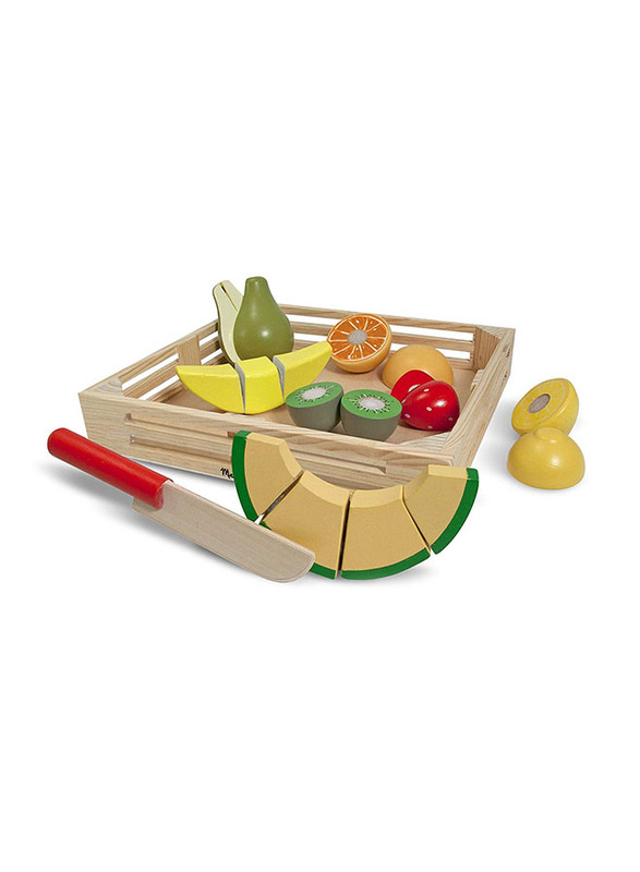 Melissa & Doug Cutting Fruit Playset, 18 Pieces, Ages 3+, Multicolour