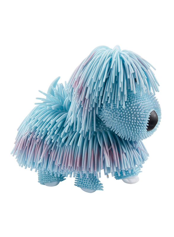 Jiggly Pup Blue Pearlescent Walking Dog with Sounds, Animal Figures, Ages 4+