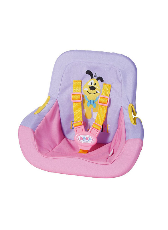 Baby Born Car Seat with Belt System for Doll, Ages 3+, Multicolour