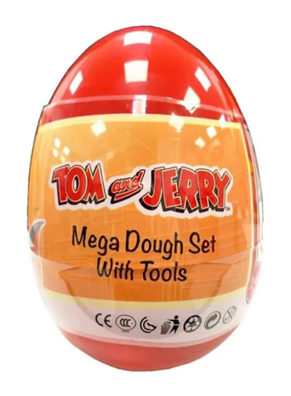 Rainbow Max Tom and Jerry Mega Dough Set with Tools, 8 Pieces, Ages 3+