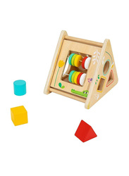 Tooky Toy Wooden Activity Triangle for Kids, Multicolour