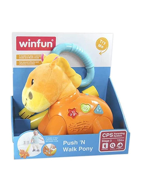 Winfun Push N Walk Pony Toy, 1+ Years, Multicolour